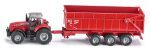 Siku traktor Massey Ferguson 8480 + prikolica Krampe
