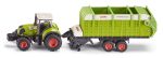 Siku traktor Claas Axion 850 + prikolica Quantum 5700