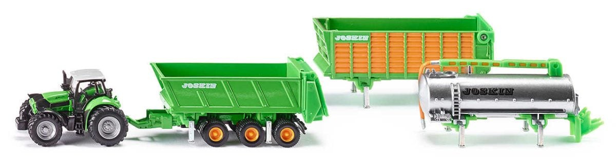 SIKU traktor Deutz-Fahr + set Joskin prikolica 1 SIKU traktor Deutz-Fahr + set Joskin prikolica