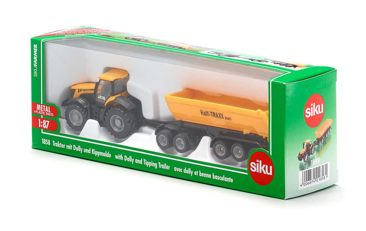 Siku traktor JCB 8250 + prikolica 3 Siku traktor JCB 8250 + prikolica