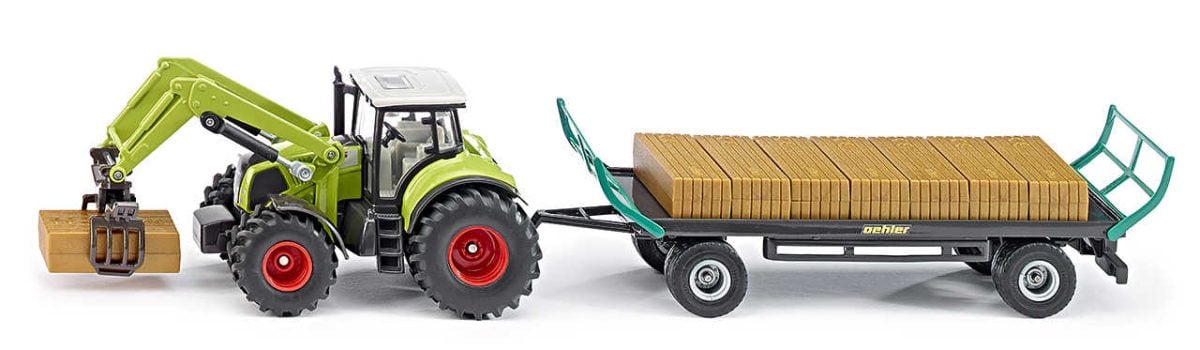 SIKU TRAKTOR CLAAS SA PRIKOLICOM ZA BALE 1 SIKU TRAKTOR CLAAS SA PRIKOLICOM ZA BALE