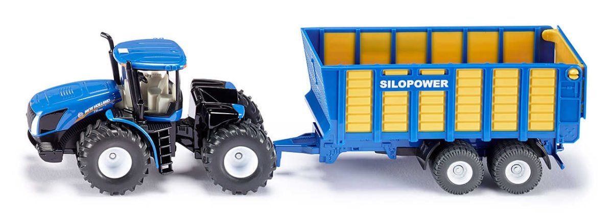 Siku traktor New Holland sa prikolicom 1 Siku traktor New Holland sa prikolicom