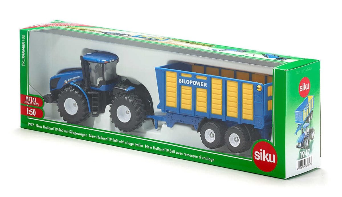 Siku traktor New Holland sa prikolicom 2 Siku traktor New Holland sa prikolicom