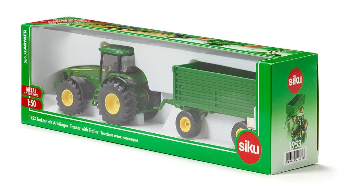 Siku traktor John Deere 8430 + prikolica 2 Siku traktor John Deere 8430 + prikolica