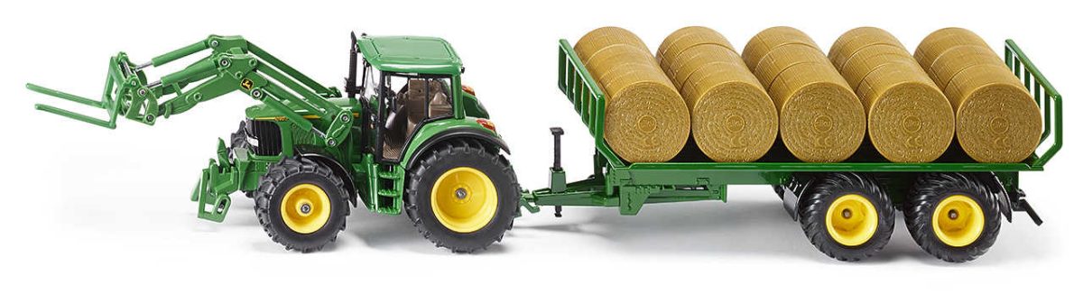 SIKU TRAKTOR JOHN DEERE 6820 SA PRIKOLICOM ZA BALE 1 SIKU TRAKTOR JOHN DEERE 6820 SA PRIKOLICOM ZA BALE