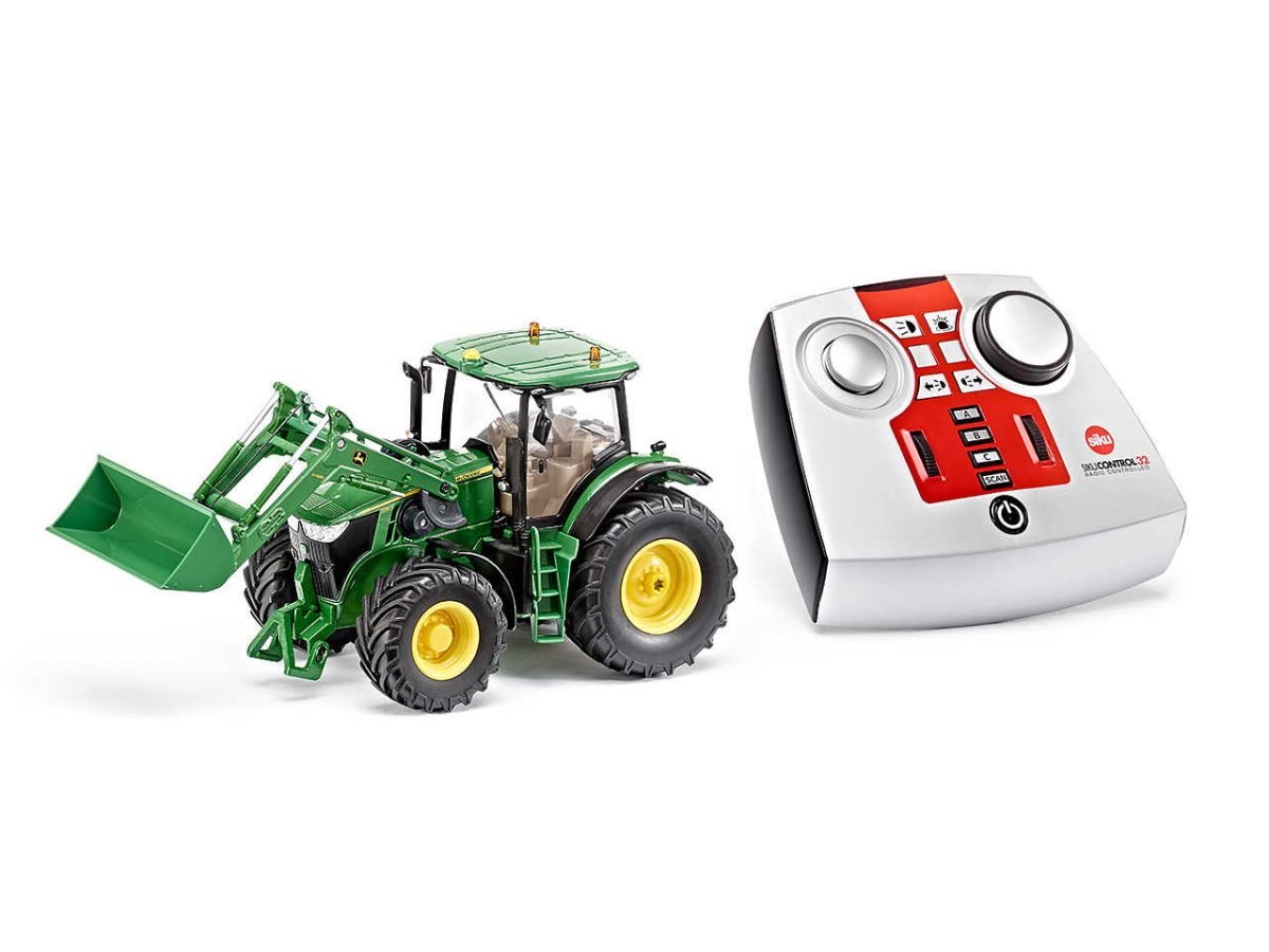Siku traktor Control John Deere 7R na daljinski upravljač + prednji utovarivač 2 Siku traktor Control John Deere 7R na daljinski upravljač + prednji utovarivač