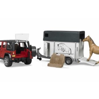 Bruder auto Jeep Wrangler + prikolica za konje