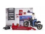 Bruder Servis za motocikle s figurom i Ducati Scrambler motorom