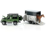 Bruder auto Land Rover + prikolica za konje