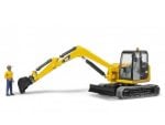 Bruder bager CAT mini-excavator + radnik