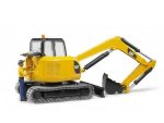 Bruder bager CAT mini-excavator + radnik