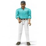 Bruder figurica muškarac smeđa koža - bijele hlače