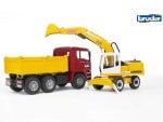 Bruder kamion Man + Liebherr excavator