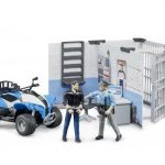 Bruder policijski set stanica s Quad policijskim vozilom i 2 figure