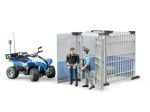 Bruder policijski set stanica s Quad policijskim vozilom i 2 figure