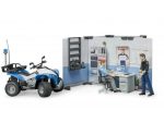 Bruder policijski set stanica s Quad policijskim vozilom i 2 figure