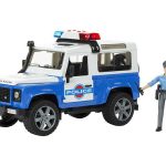 Bruder policijski auto Land Rover bijeli + policajac