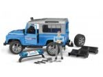 Bruder policijski auto Land Rover plavi + policajac