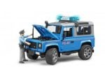 Bruder policijski auto Land Rover plavi + policajac