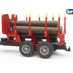 Bruder prikolica za trupce crvena