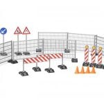 Bruder set cestovne ograde + znakovi