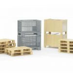 Bruder set palete i kutije za transport