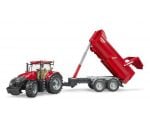 Bruder traktor Case IH Optum 300 CVX i prikolicom Krampe - BR03199