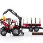 Bruder traktor Case IH Puma CVX 230 šumski + prikolica za trupce