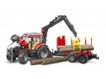 Bruder traktor Case IH Puma CVX 230 šumski + prikolica za trupce