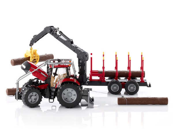 Bruder traktor Case IH Puma CVX 230 šumski + prikolica za trupce 1 Bruder traktor Case IH Puma CVX 230 šumski + prikolica za trupce