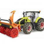 Bruder traktor Claas Axion 950 sa lancima za snijeg i čistačem snijega