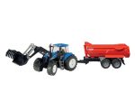 Bruder traktor New Holland sa utovarivačem i prikolicom Krampe - BR09035
