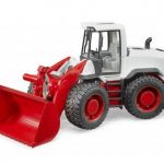 Bruder utovarivač na točkove bijelo-crveni