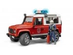 Bruder vatrogasni auto Land Rover + vatrogasac