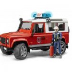 Bruder vatrogasni auto Land Rover + vatrogasac