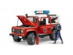 Bruder vatrogasni auto Land Rover + vatrogasac