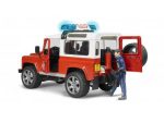 Bruder vatrogasni auto Land Rover + vatrogasac