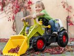 Rolly Toys Kid CLAAS Elios svijetlo zeleni traktor na pedale s utovarivačem