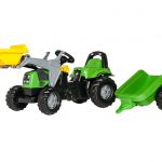 Rolly Toys neki alt traktor na pedale Deutz-Fahr + utovarivač + prikolica
