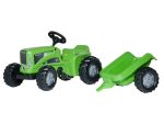 Rolly Toys traktor na pedale Futura zeleni + prikolica