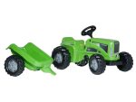 Rolly Toys traktor na pedale Futura zeleni + prikolica