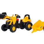 Rolly Toys traktor na pedale JCB + prednji utovarivač + prikolica