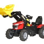 Rolly Toys traktor na pedale Massey Ferguson 7726 (gumeni kotači) + prednji utovarivač