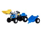 Rolly Toys traktor na pedale New Holland T7040 + prednji utovarivač + prikolica