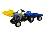 Rolly Toys traktor na pedale New Holland T7040 + prednji utovarivač + prikolica