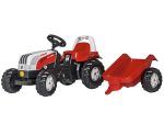 Rolly Toys traktor na pedale Steyr 6165 CVT + prikolica
