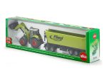 Siku traktor Claas Axion 850 + ruda za kamionske prikolice + prikolica
