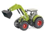 Siku traktor Claas Axion 850 + ruda za kamionske prikolice + prikolica