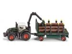 Siku traktor Fendt 939 + kran + prikolica šumska