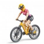 Bruder brdski bicikl sa ženskom biciklisticom